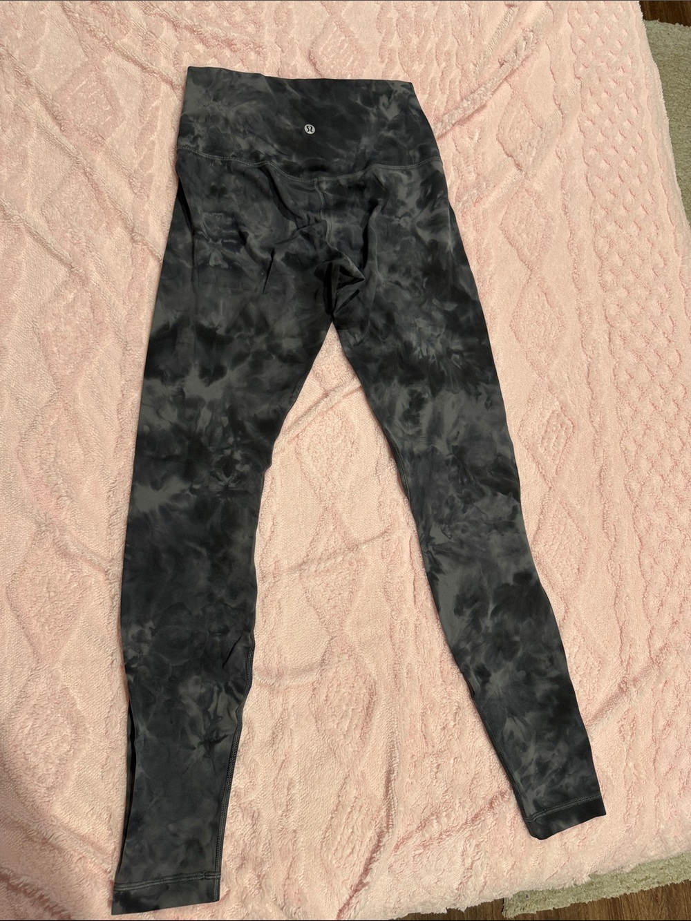 lululemon athletica Black Gray Tie-Dye High-Rise Jeggings